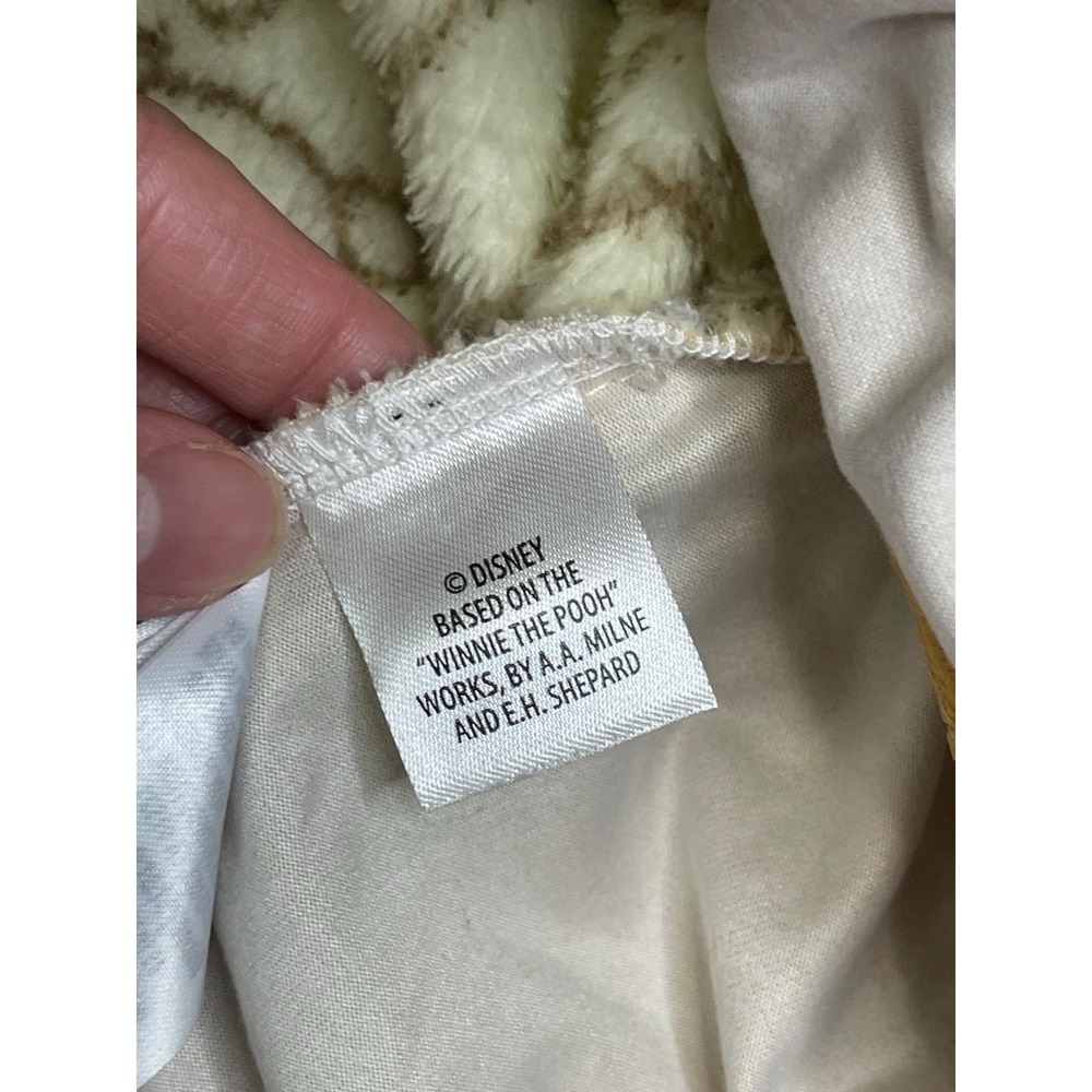 DISNEY Winnie The Pooh Full Zip Soft Fleece Jacket White & Brown Women XS - Picture 6 of 8